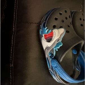Light up shark Crocs size 8c